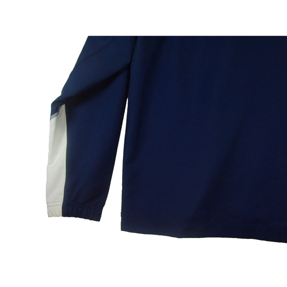 Nike Dri Fit Men's L Blue Polyester Full Zip Basic Activewear Jacket Solid - Picture 6 of 10